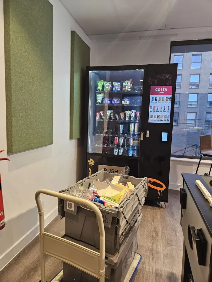 Restocking a snack machine